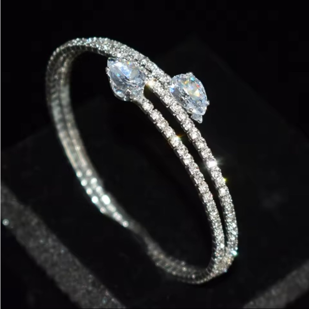 White Gold Filled Cubic Zirconia Bracelet